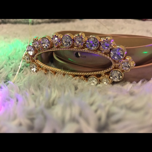 Oval Sliver Belt With Crystals - Picture 4 of 4